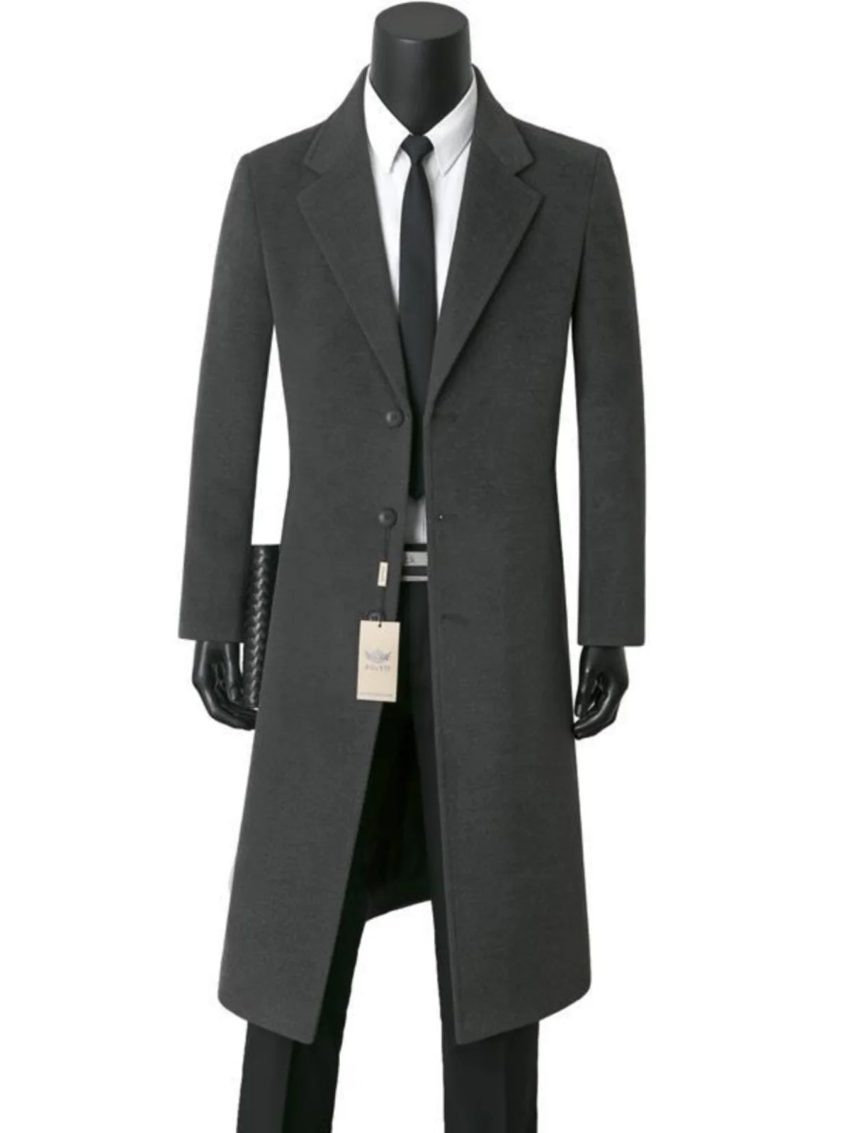 

Японское длинное шерстяное пальто Sle Long Thiened, мужское, свободного кроя, модная верхняя одежда, корейская версия, зимний сезон, стандартный крой