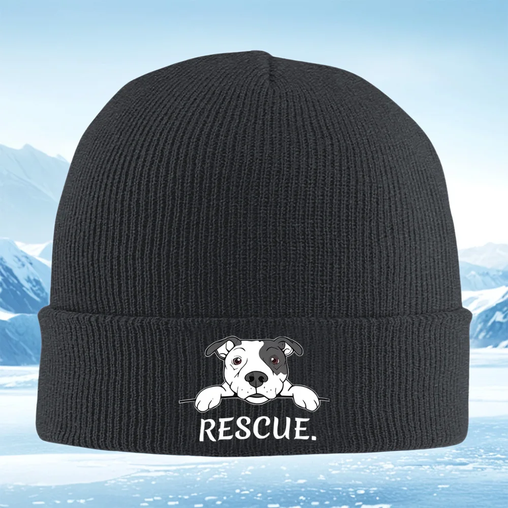Perro mirando la pata de rescate por encima de los hombres mujeres للجنسين سمبريرو دي بونتو gorro جيرسي gorra invierno térmico