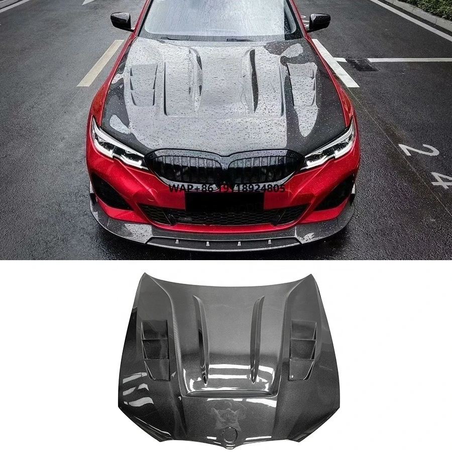 

2020-2024 for 3 Series G20 G28 Auto Parts DW Style Carbon Fiber Front Hood Bonnet Cover New Condition