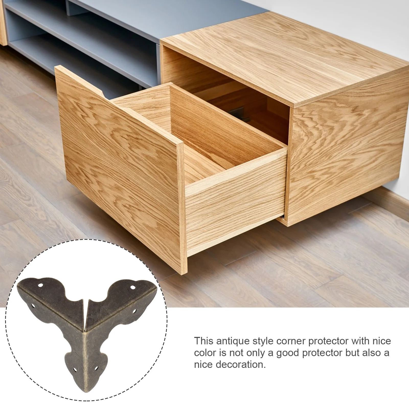 

20 шт. Защитные уголки из металла в винтажном стиле, декоративные металлические уголки для защиты, ретро-стиль