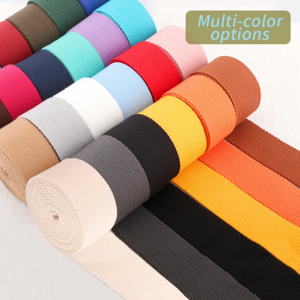 5 meters 20mm Canvas Webbing Belt Bag Webbing Cotton Webbing Nylon Webbing DIY BackPack Strap Sewing Bag Belt Dog Accessories