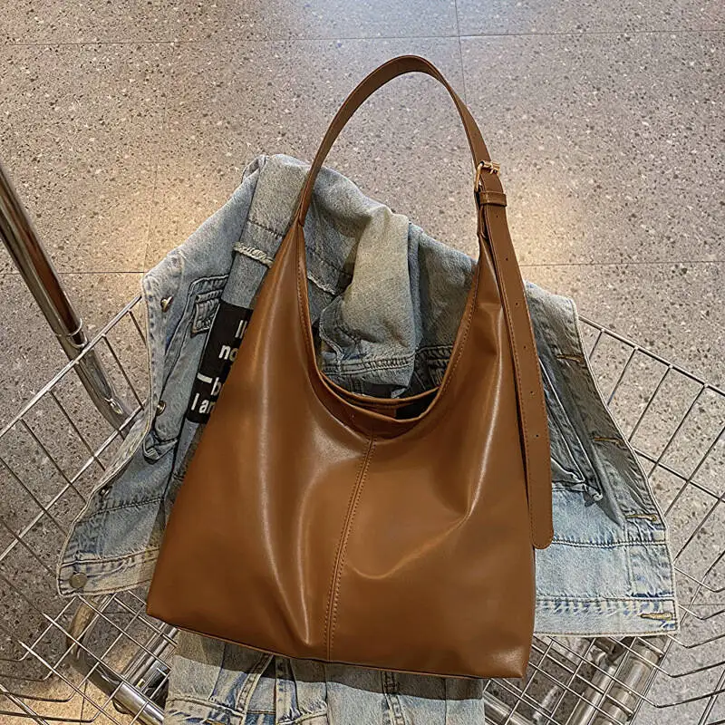 

HOMEFISH New Tote Bag, Handheld Shoulder Women's Bag, Retro Minimalist Large Bag, Tote Bag, Shoulder Bag