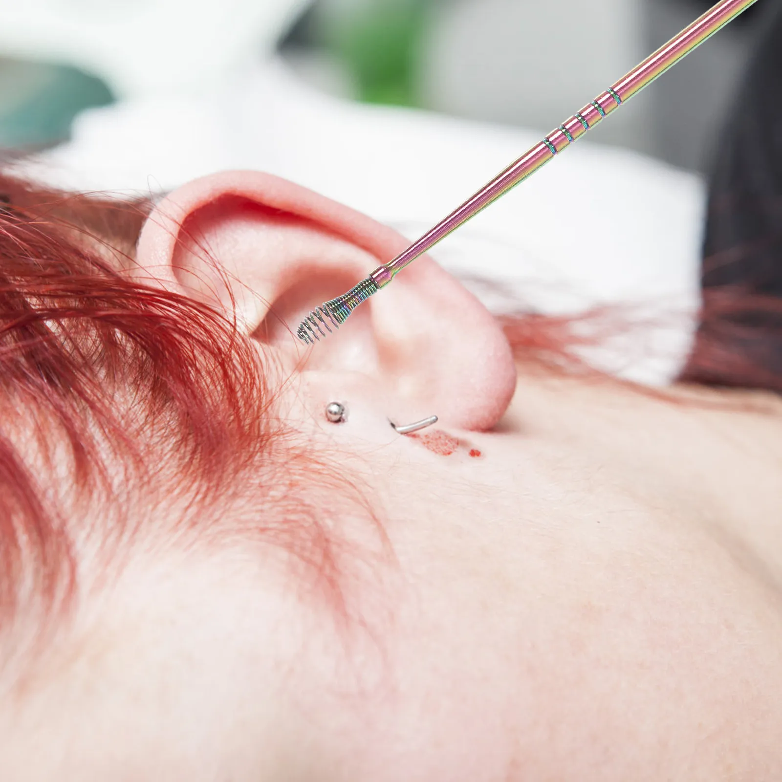 

Набор из 1 спиральных ложек-экстракторов для ушей из нержавеющей стали разных размеров, инструмент для удаления ушной серы, семейный набор для чистки ушей, спиральные ушные палочки