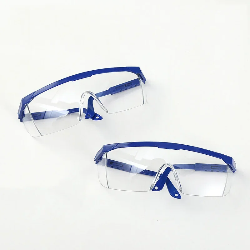 Óculos de segurança anti-respingo, óculos químico de laboratório, proteção contra poeira, industrial, à prova de vento, suprimentos de trabalho, 1 a 2 peças