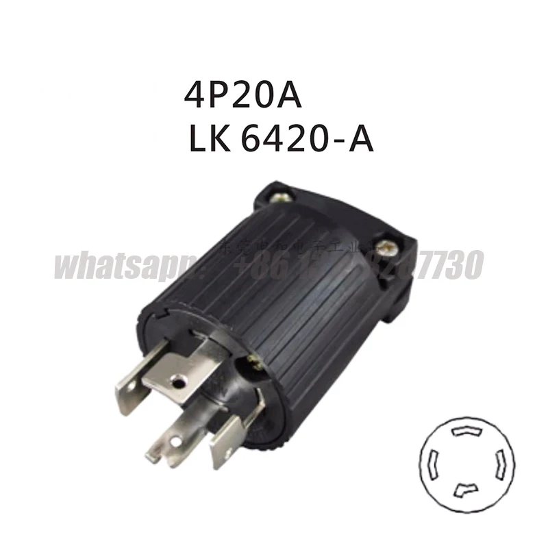 

New Original Anti loosening electric wood plug LK6420A LK 6420-A