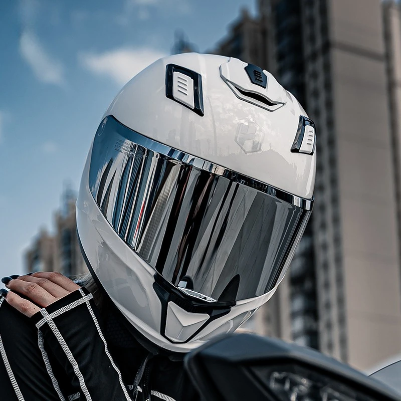 

TRIANGLE Full Face Motorcycle Helmets Street Bike Helmet for Men with Extra Clear Visor DOT Approved Cascos Capacetes Para Moto