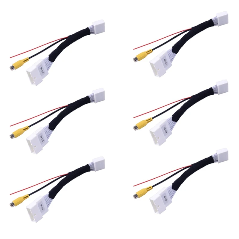 

6X 24 Pin Adapter Rear View Camera Connection Cable For Renault&Dacia For Opel For Vauxhall For Clio 4 2012-Up