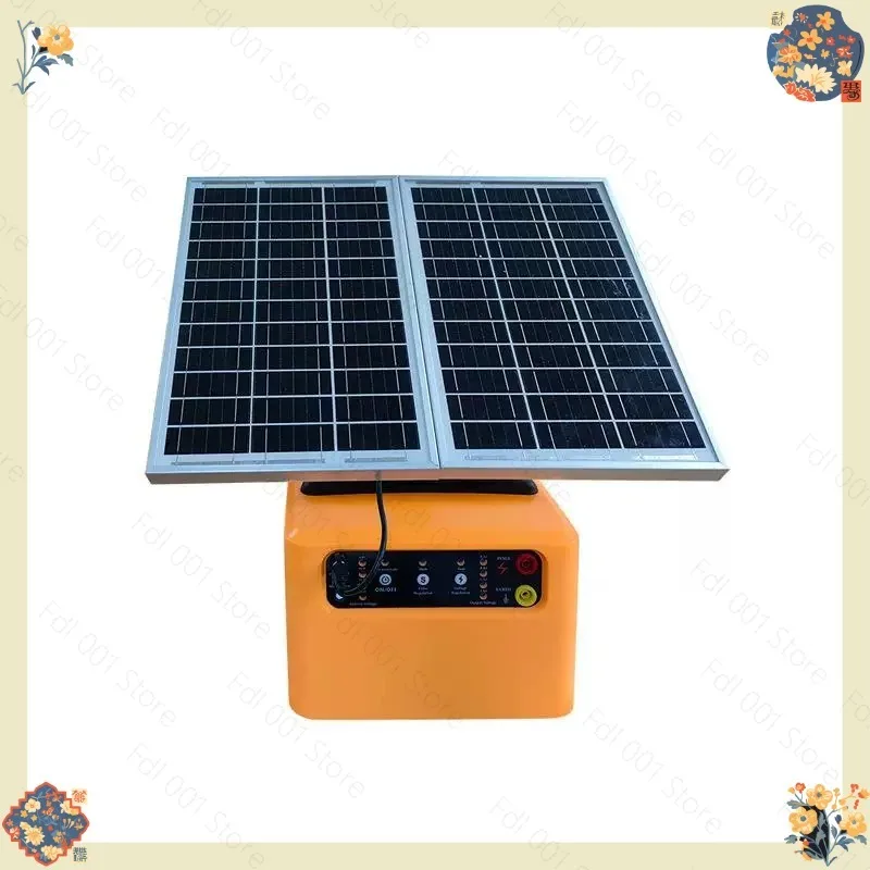 Solar electronic fence all-in-one machine Ranch double screen voltage adjustment Cattle sheep and pig host