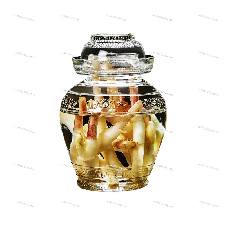 

Pickle jar Household glass sealed Pickle pickle jar 5kg 7.5kg