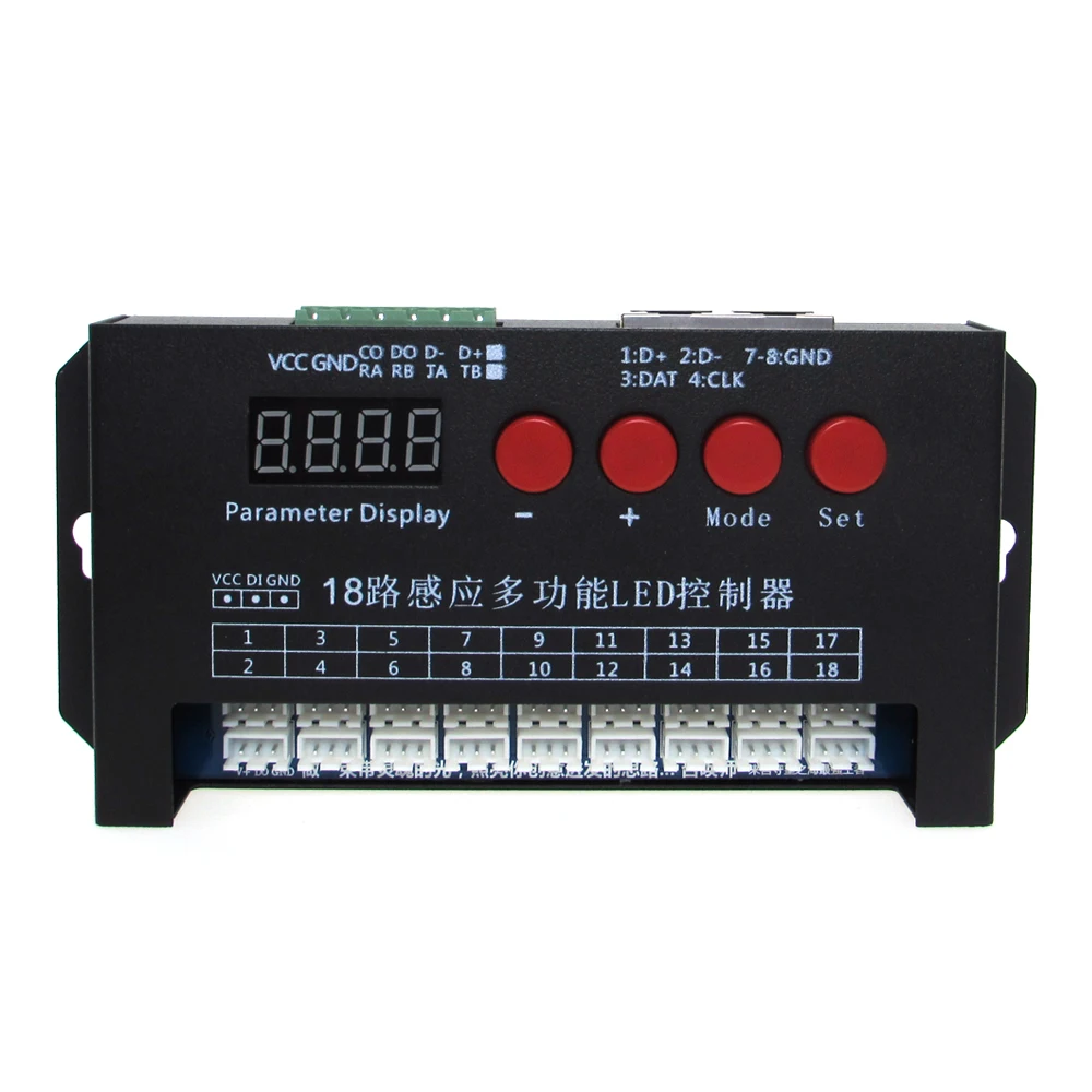 Led Strip Light Controller 18 Channel HumanTouch Multi-function Induction Controller Door Step Staircase Lamp Running