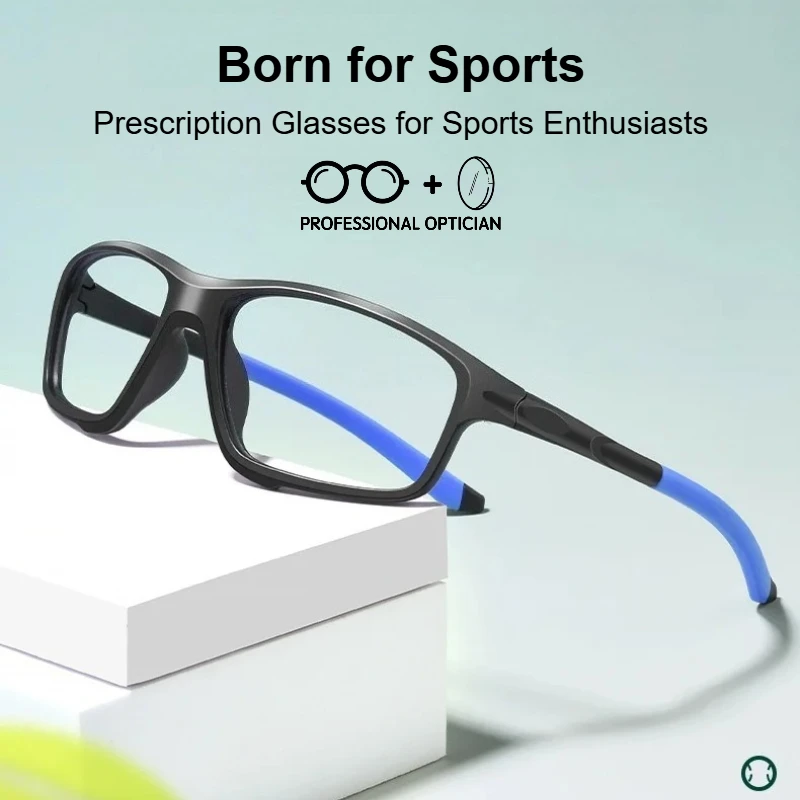

Sports Frames for Running Basketball Cycling Anti-drop Anti Collision Myopia Blue Light Glasses Woman Man Optical Prescription