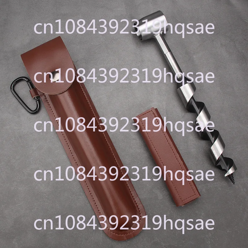 Outdoor Survival Drill Bit Woodworking Hand Drill Camping Hand Drill Bit Spiral Wrench Drilling Wood Hole Chopping Wood Tool Set
