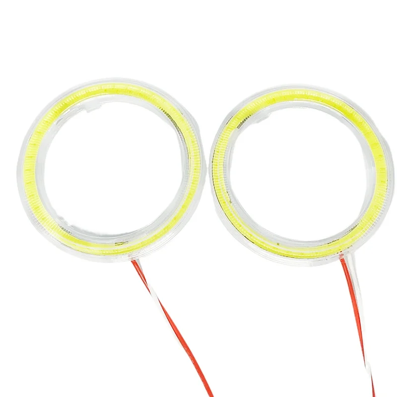 

60MM 70MM 80MM 90MM 95MM 100MM 110MM 120MM COB Angel Eyes Halo Ring Car Motorcycle DRL Fog Light LED Headlight Bulb Lamp DC 12V