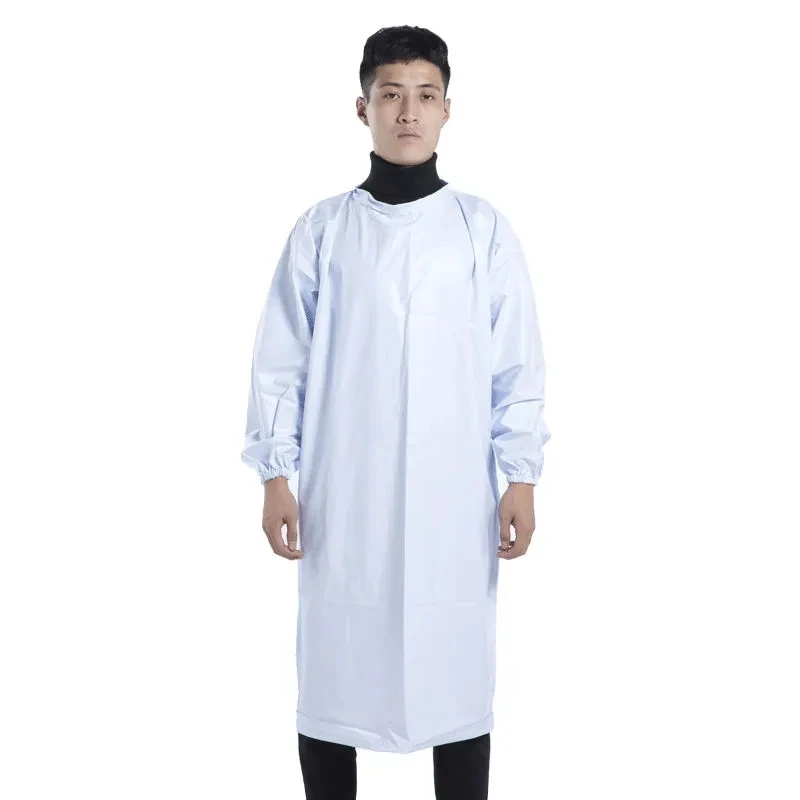 Porcha Transparent O Neck Long Sleeve Waterproof Rainproof Apron Design Raincoat Length 1.2meter