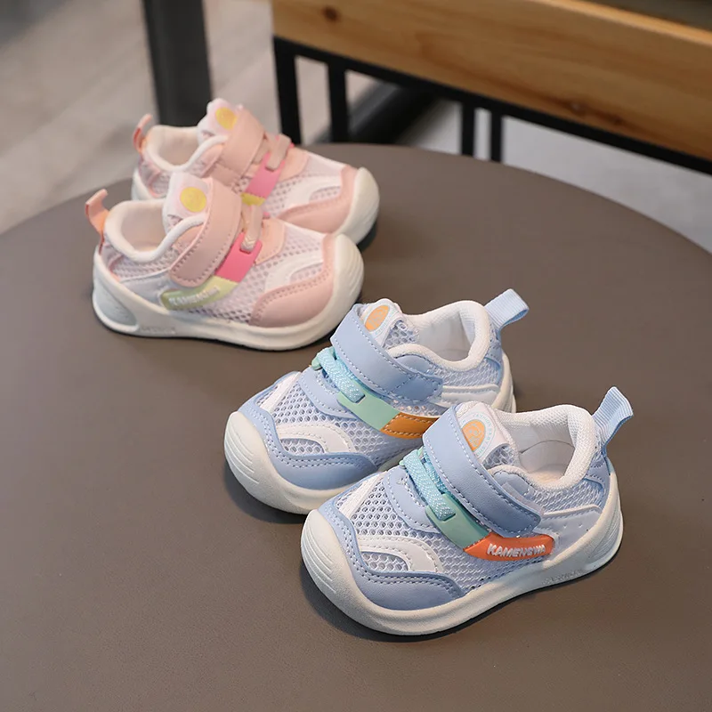 Children\'s Casual Sports Shoes 0-3 Year Old Baby Anti-skid Wear-resistant Mesh Breathable Casual Shoes Neutral Wind Mesh Shoes