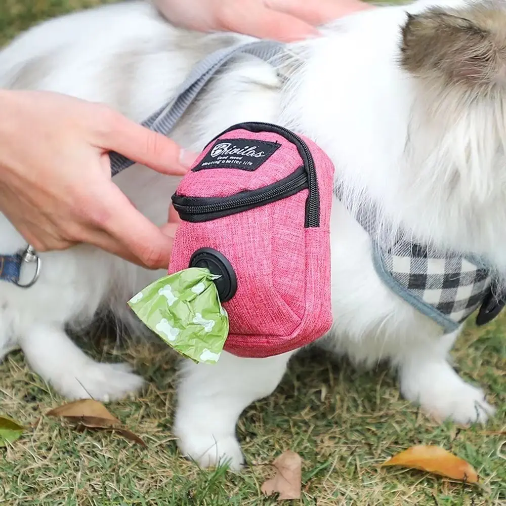 

Portable Pet Dog Training Treat Pouch Multifunction Durable Puppy Snack Reward Waist Bag Garbage Storage Dog Poop Dispenser