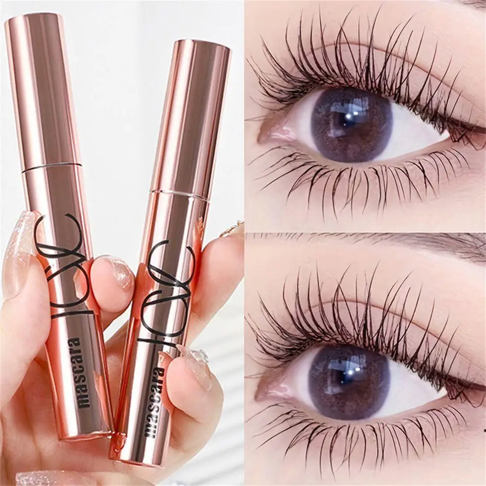 Black Waterproof Mascara Lengthening And Volumizing, Smudge-Proof Sweat-Proof All Day Wear For Natural Look, Long Lasting Curl
