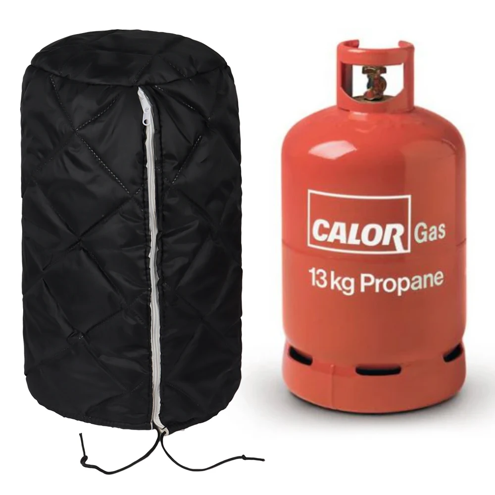 1 قطعة RV زجاجة البروبان الغاز معزول الغطاء الحراري الشتاء التخييم في الهواء الطلق الشواء للمنزل متنقل قافلة RV اكسسوارات #1
