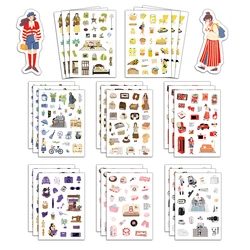 8PCS Weekend Life DIY Stickers Healing Lazy Hand Account Materials Phone Cases Laptop Suitcases Water Cups Waterproof Stickers