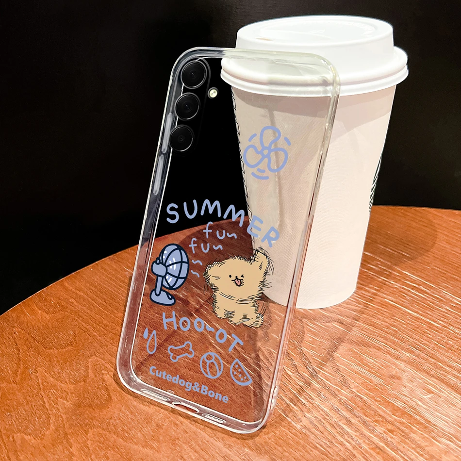 حافظة لهاتف سامسونج جالاكسي M54 F54 M34 F34 5G كيوبيد-Angel غطاء حماية شفاف من السيليكون الناعم خفيف الوزن فوندا #6