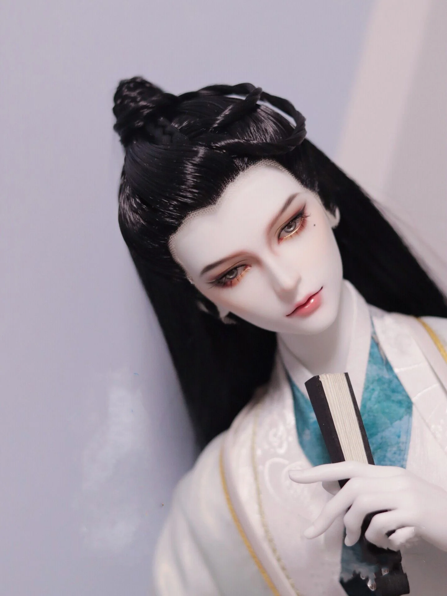 1/3 BJD Wigs Ancient Costume Chinese Hanfu Retro Hairstyle Hair Samurai Wig For SD13 SSDF ID72 Uncle Doll Accessories A1514