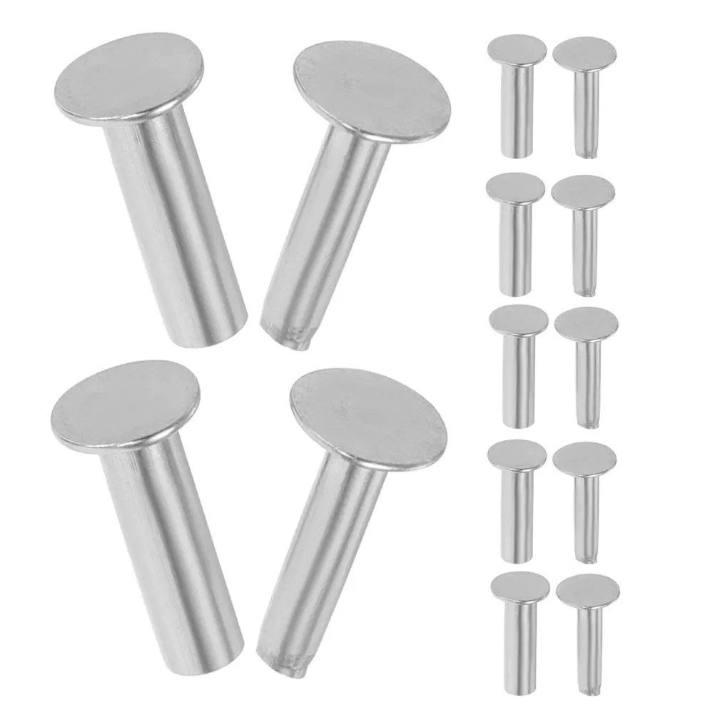 7Pairs Heavy Duty Stainless Steel Cutter Handle Fasteners Knife Handle Rivets for Knives DIY Cutlery Making Screws