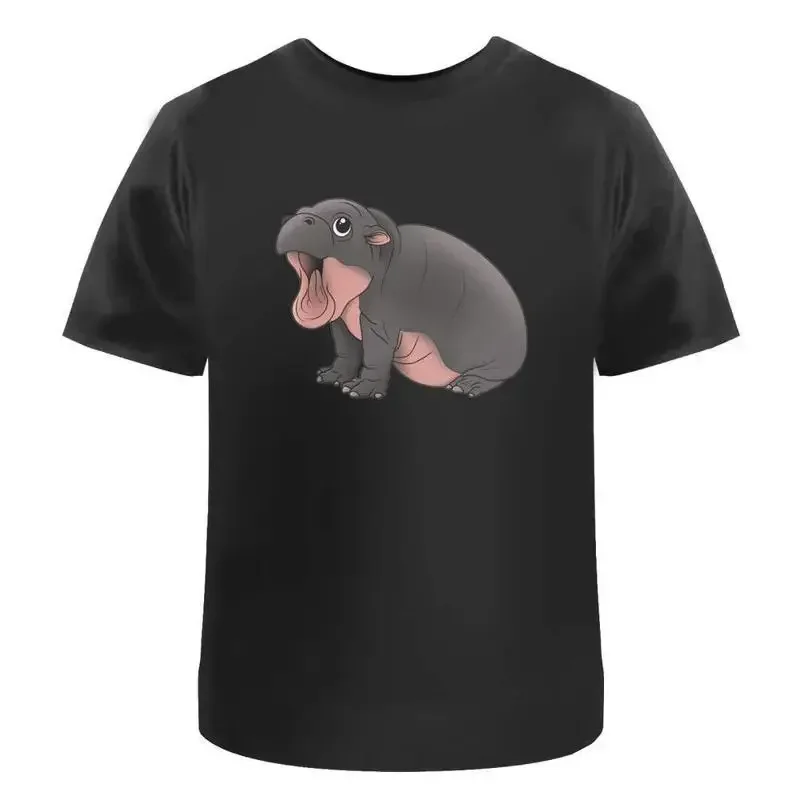 Roaring Baby Pygmy Hippo' Cotton T Shirt Ta050682