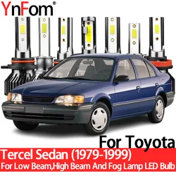 YnFom For Toyota Tercel Sedan 1979-1999 Special LED Headlight Bulbs Kit For Low Beam,High Beam,Fog Lamp,Car Accessories