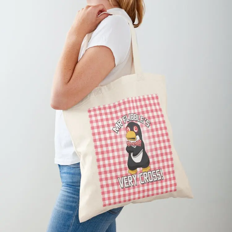 

Mr Flibble's Very Cross! Tote Bag Handbags women canvas tote bags shopping bags foldable cloth bag woman