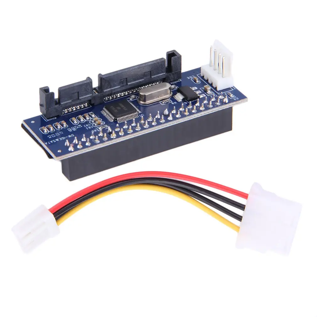 

40-pin 3.5 HDD IDE/PATA to SATA Converter Card Adapter For IDE HardDrive Disk DVD Burner to SATA 7pin Data Motherboard Cable
