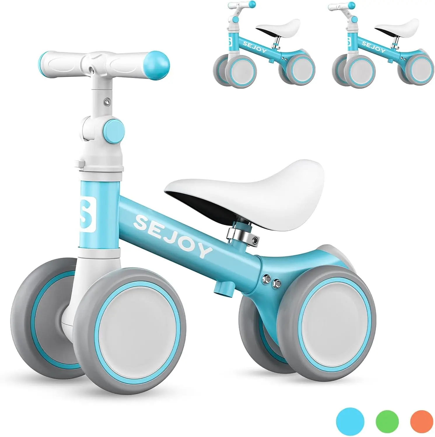 

SEJOY Kids Balance Bike for Baby Outdoor Sport Toys Lightweight Aluminum Frame Adjustable Seat Safety Steering Girl Boy Gift