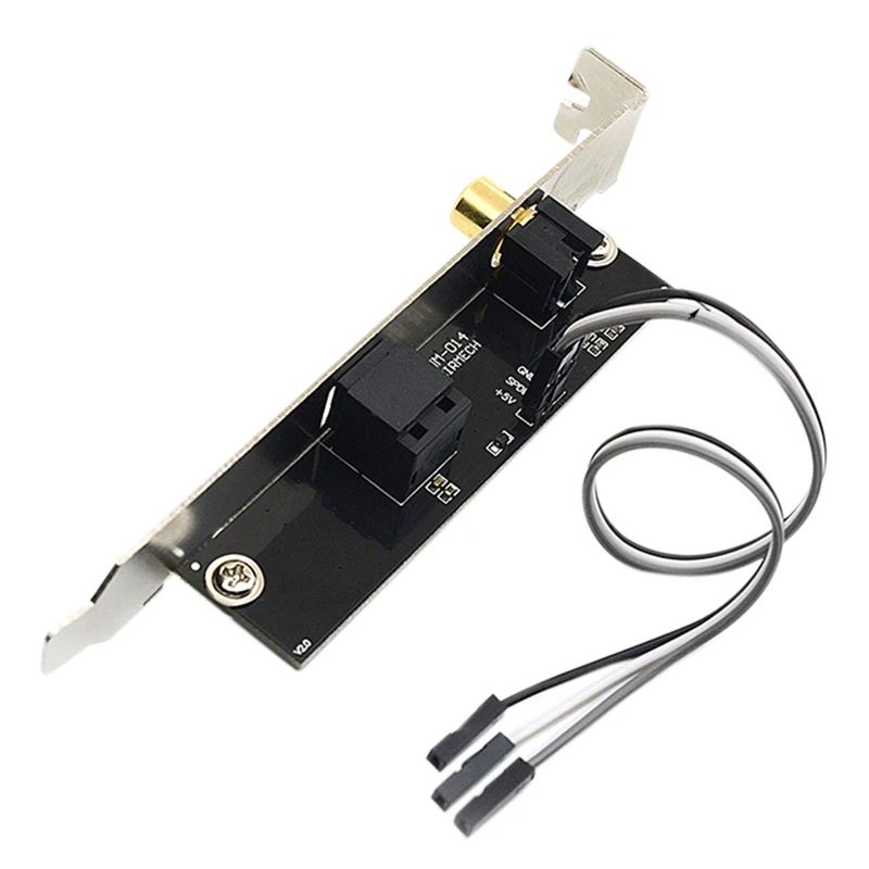 24Bit 192Khz Filha Cartão, SPDIF Optical e RCA Out Plate, Suporte de cabo, Saída de áudio digital para ASUS, Gigabyte