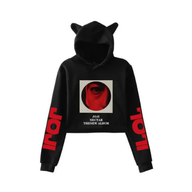 

JoJI Nectar Album Crop Top Hoodie Harajuku Cropped Sweatshirt Y2k Streetwear Hip Hop Long Sleeves Pullover Tops Sudaderas