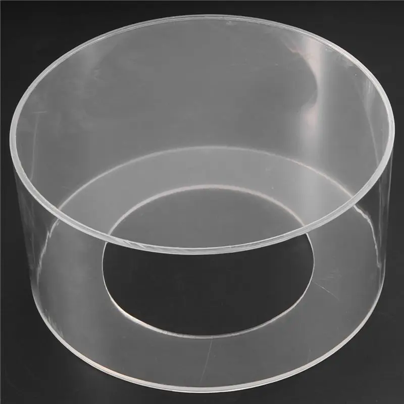 A98E-1Pc Round Acrylic Cake Display Board Cake Edge Smoother Scraper Cake Tray DIY Round Decor Cake Refillable Board