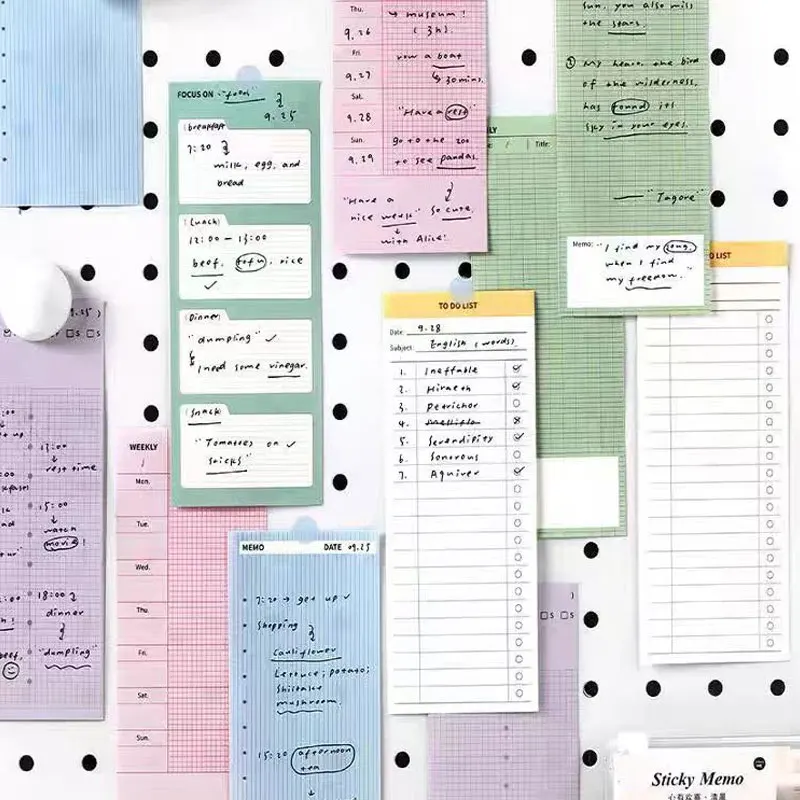 80sheets/Lot Planner Book Notebook Handbook Daily Weekly Everyday Plan Stationery Journal Writing Pads Office School Supplies