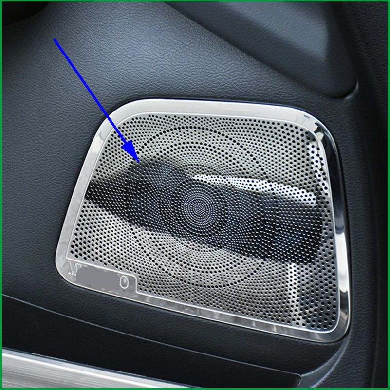 

For Nissan Murano 2015-2019 Interior Stainless Steel Car Door Audio Speaker Sound Ring Mouldings Cover Sticker Trim Auto Parts
