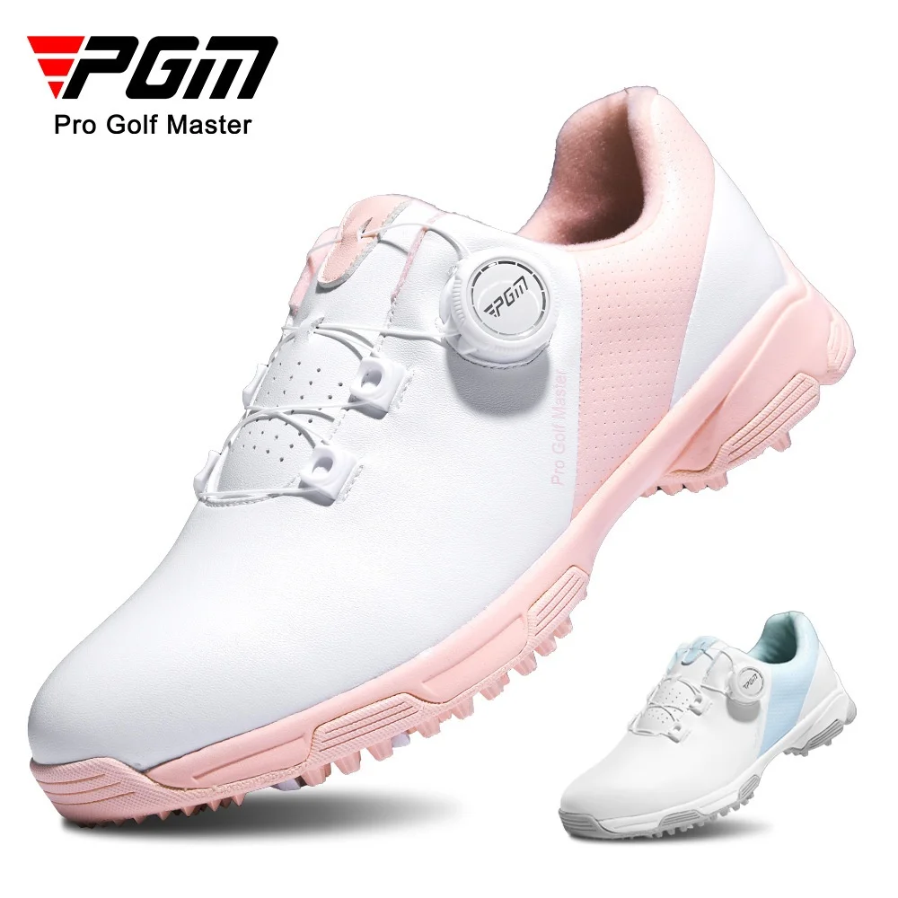 

PGM Golf shoes Women's waterproof sneakers Anti-slip lightweight knob comfortable slow epicenter sole no spikes