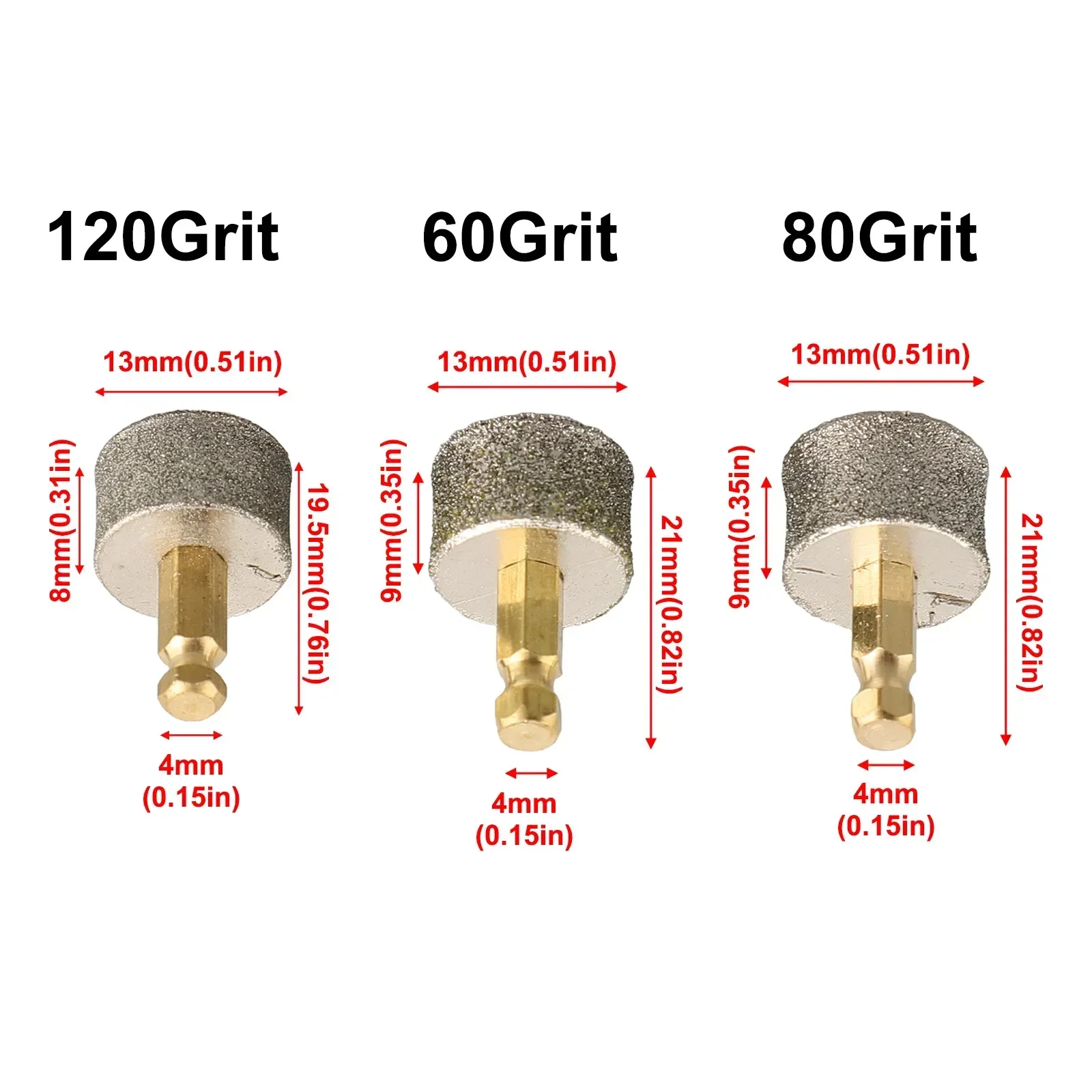 3pcs Nail Pet Head Replacement Dog Dogs Grinding Trimmer Wheel Electric Tip Professional Heads Filing Grinders Paw Claw