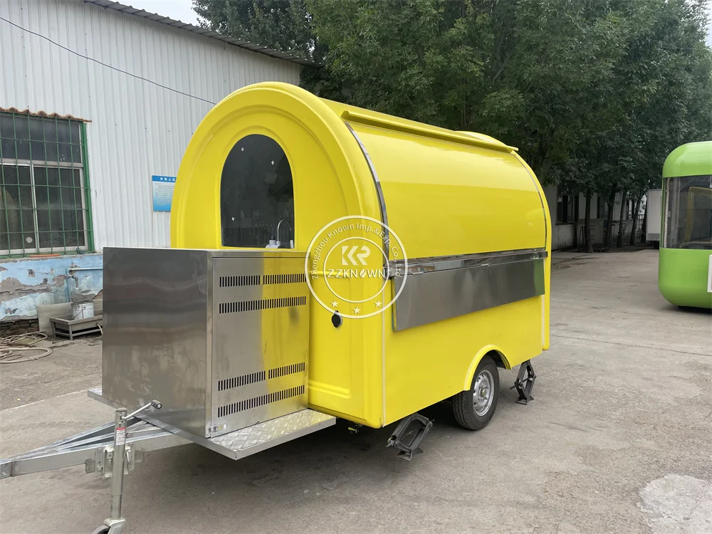 

Coffee Trailer Custom Food Truck Van Mobile Restaurant Custom Fully Equipments Concession Food Trailer Ice Cream Snack Cart