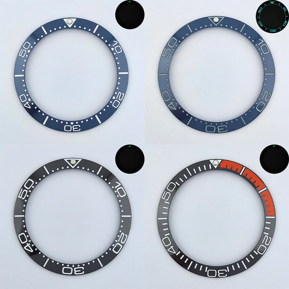 39.3mm * 31.7mm TGHY1-6 Watch Bezel TAG Sloping Luminous Watch Ring Ceramic Bezel Insert Replacement of Watch Accessories