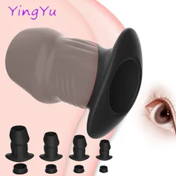 Hollow Anal Plug with Matched Stopper Enema Anal Expander Butt Plug Peep Vagina and Anus Dilation SM Sex Toy Anal Sex Toys Woman