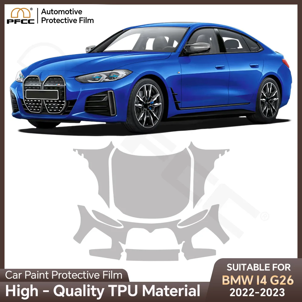 

Защитная пленка из ТПУ для BMW I4 G26 2022-2023, антицарапийная, прозрачная, предварительно вырезанная, устойчивая к царапинам, невидимая, самовосстанавливающаяся.