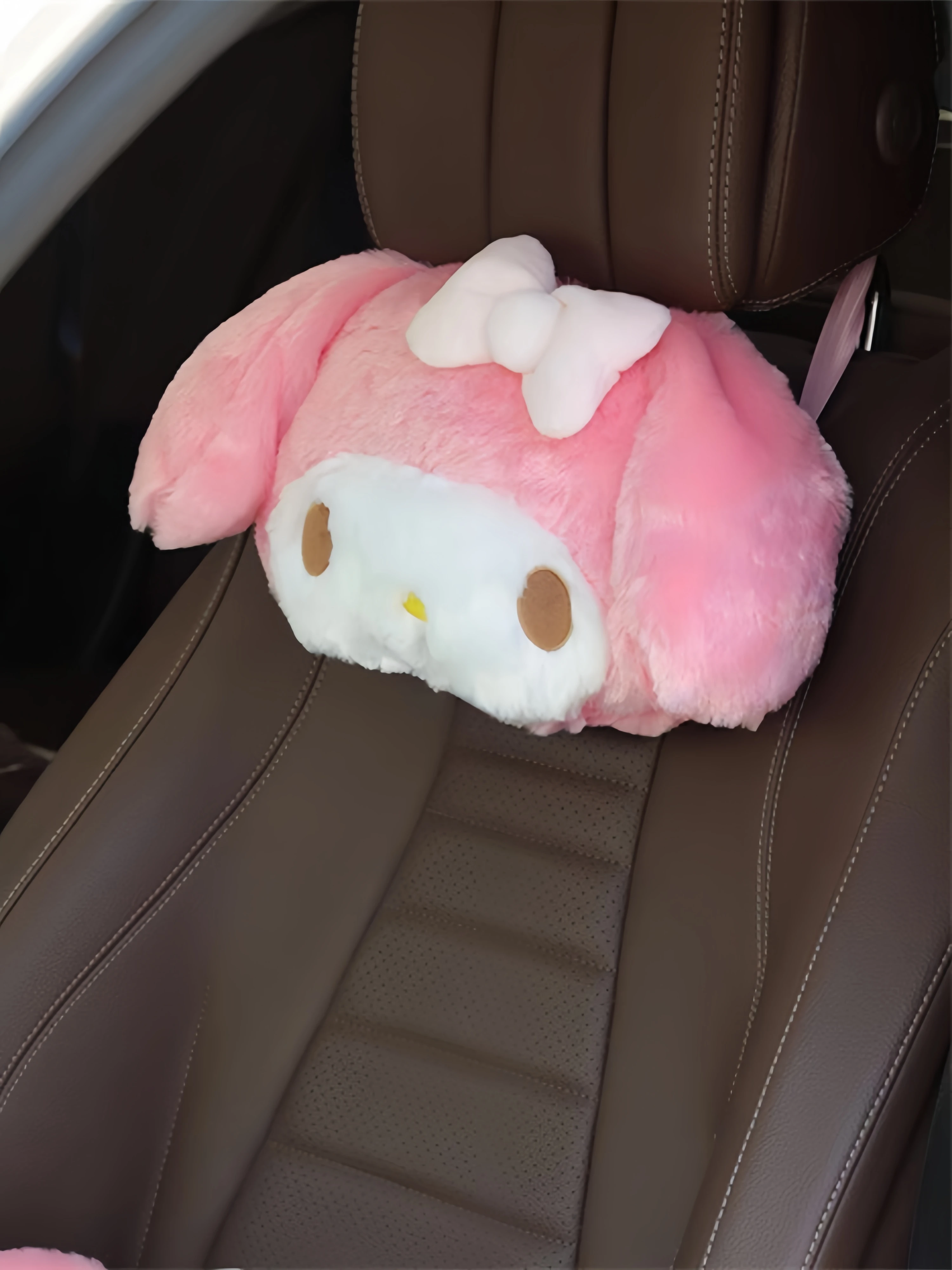 Sanrio My Melody-juguete de peluche My Melody, almohada de abrazo encantadora, cojín trasero cómodo, almohada de peluche suave, regalo de Navidad