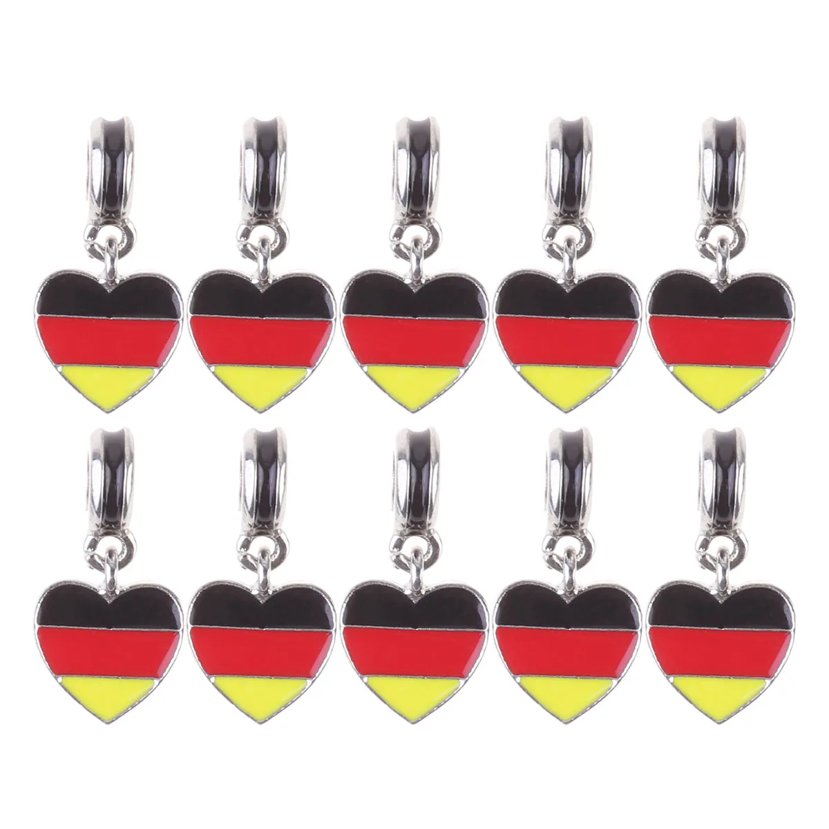 

10Pcs Germany Flag Bracelet Alloy Durable Handmade Jewelry for Women Girls Fashion Gift Accessories Women Bracelet
