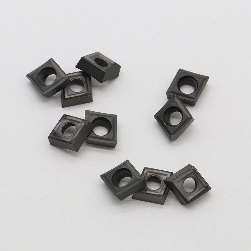 CCMT09T304-SM IC907 IC908 10 Buah Alat Pemutar Internal Alat Pemotong Penggilingan Karbit Aksesori CNC untuk Pisau CCMT09T304