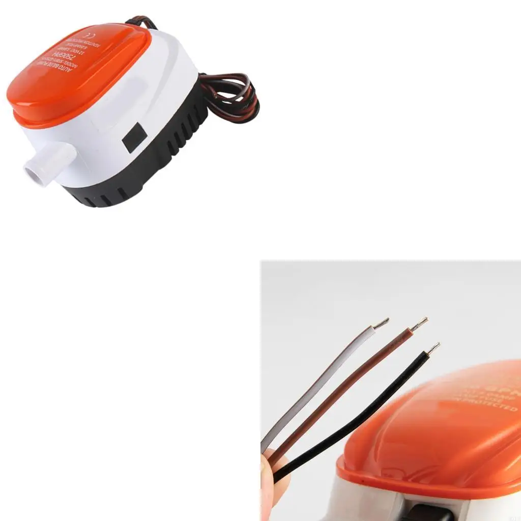 

12 В/24 В 750gph/1100gph Плюс -насос для лодок Яхта автоматический трюмный насос