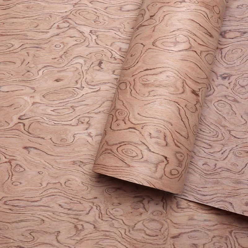 Red Ice Burl Tech Veneer, 0.25mm, 250x58cm, For Guitar Headstock & Furniture Refinishing.(Backing Non-woven Fabric)