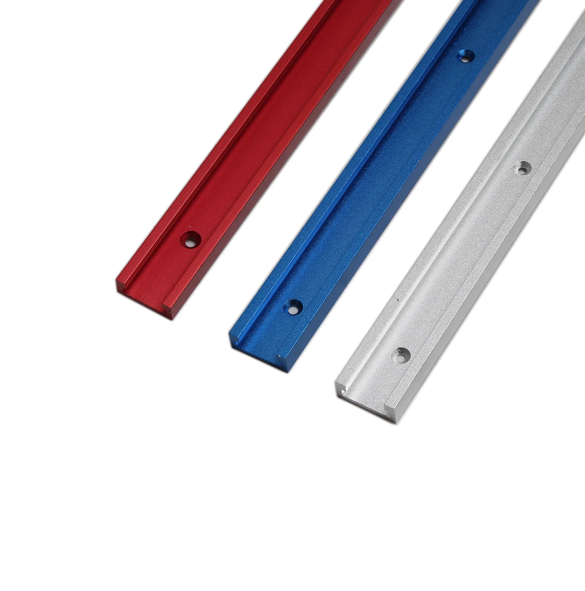 Aluminium Alloy T-slot Slide Track T-tracks Miter Track for Woodworking Table Saw Router Table Workbench Tools Type30 100-800mm