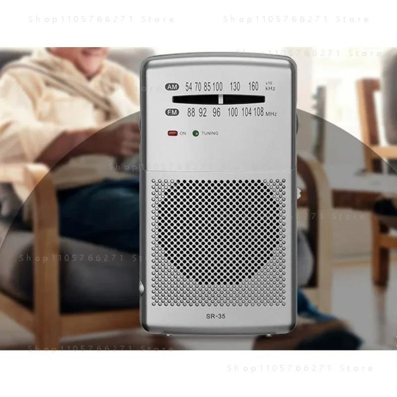 sr-35 radio the new portable mini two-band walkman SR36 for the elderly FM 88-108MHz Medium wave 520-1710KHz   1