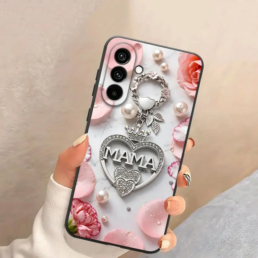 Case for Samsung Galaxy A57 A06 A05 A55 A52 A36 A53 A17 A15 A73 A51 A25 A16 A37 A23 Phone Cover A50 A13 A12 A41 A70 Mama Petal